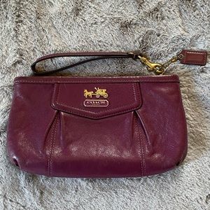 Coach Clutch with Strap for Wrist - Purple